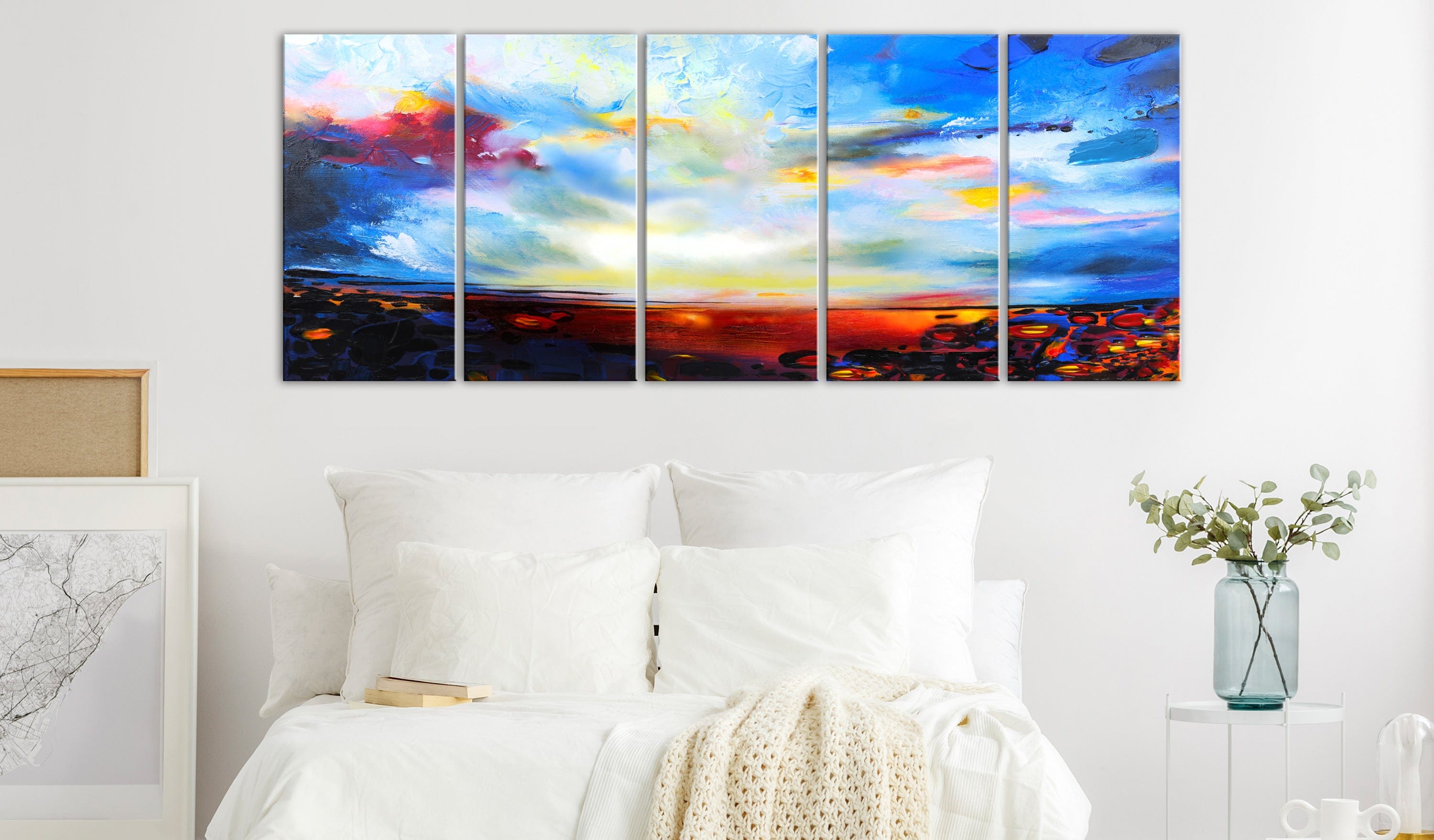 Glezna - Colourful Sky (5 Parts) Narrow Home Trends