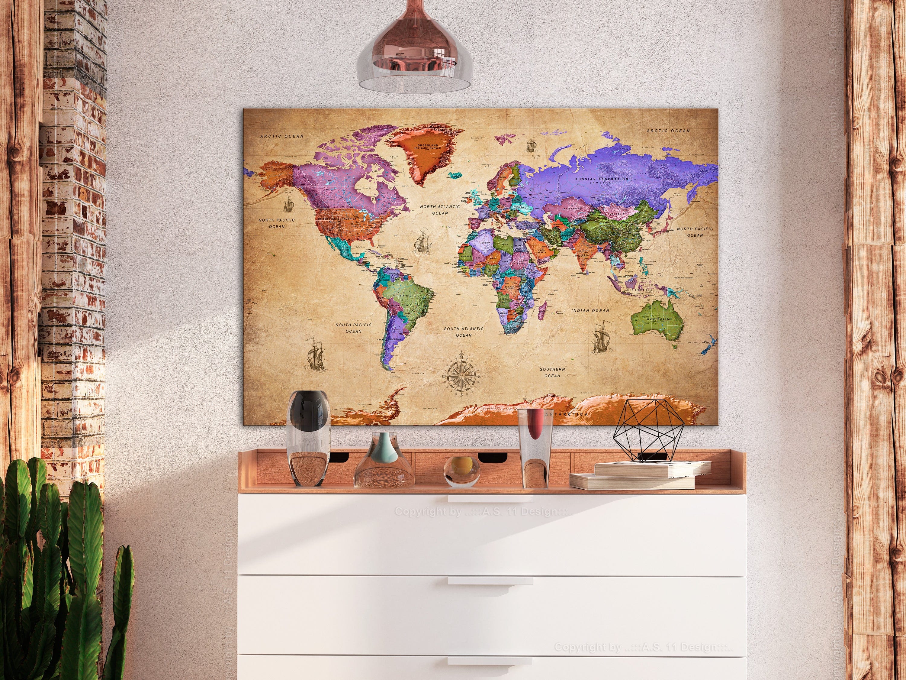Glezna - Colourful Travels (1 Part) Wide Home Trends