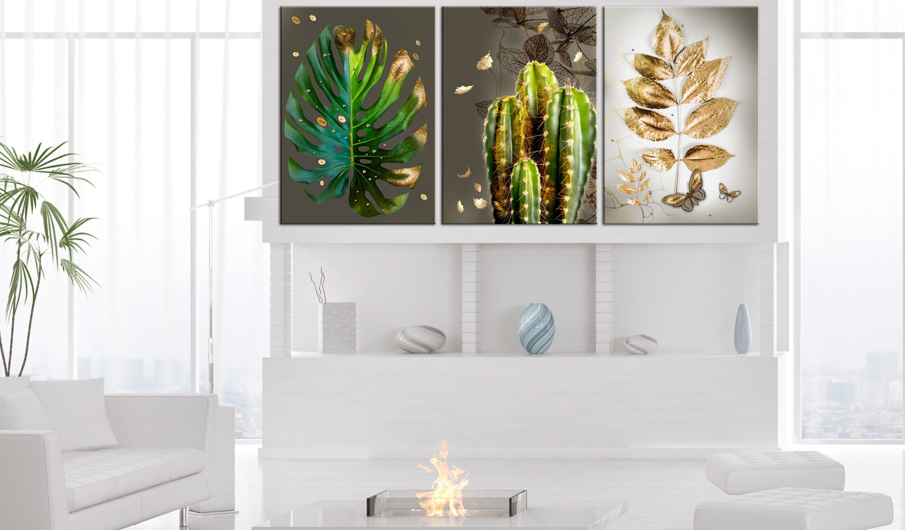 Glezna - Covered in Gold (3 Parts) 120x60 Home Trends