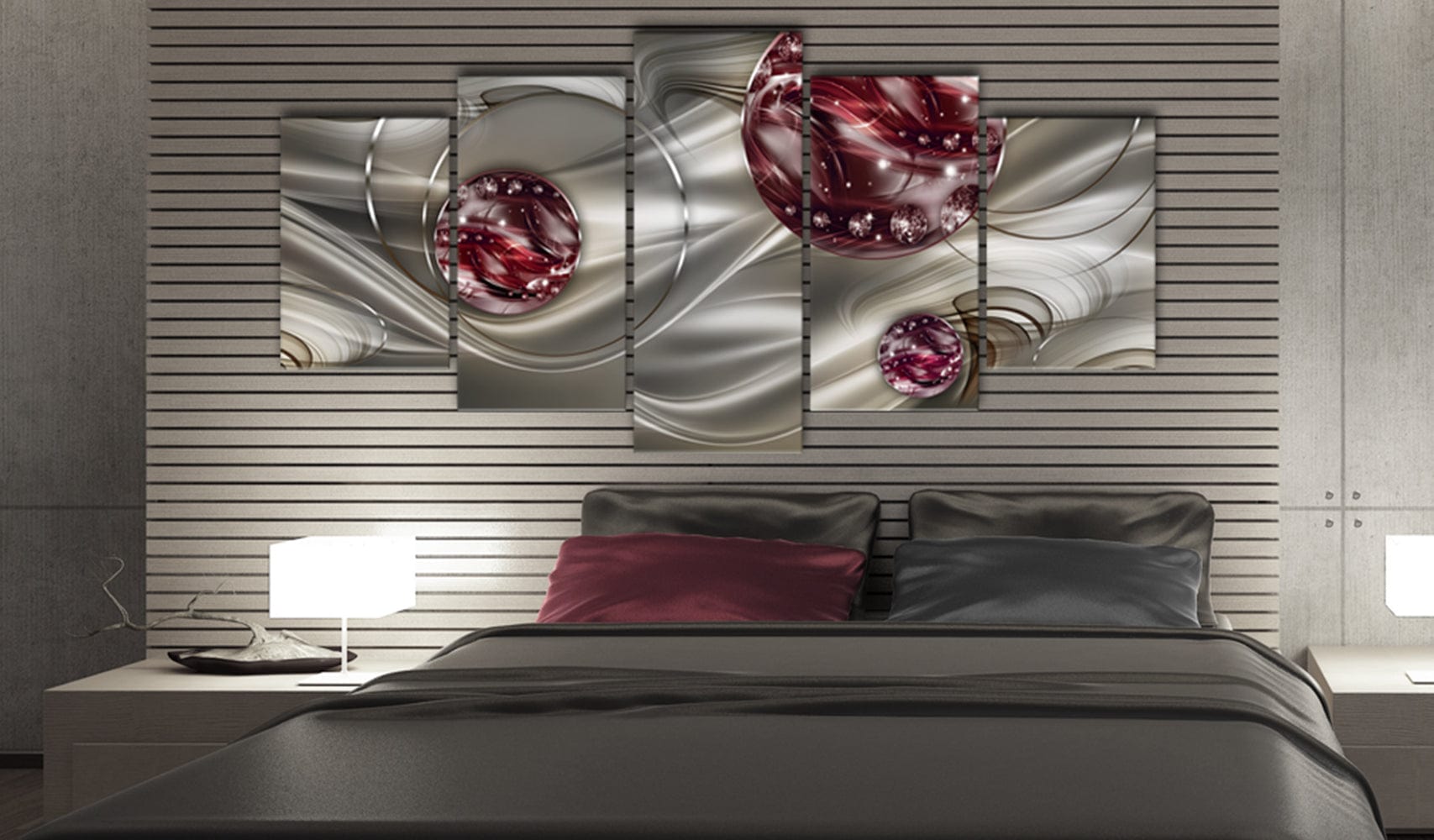 Glezna - Crimson Galaxy Home Trends