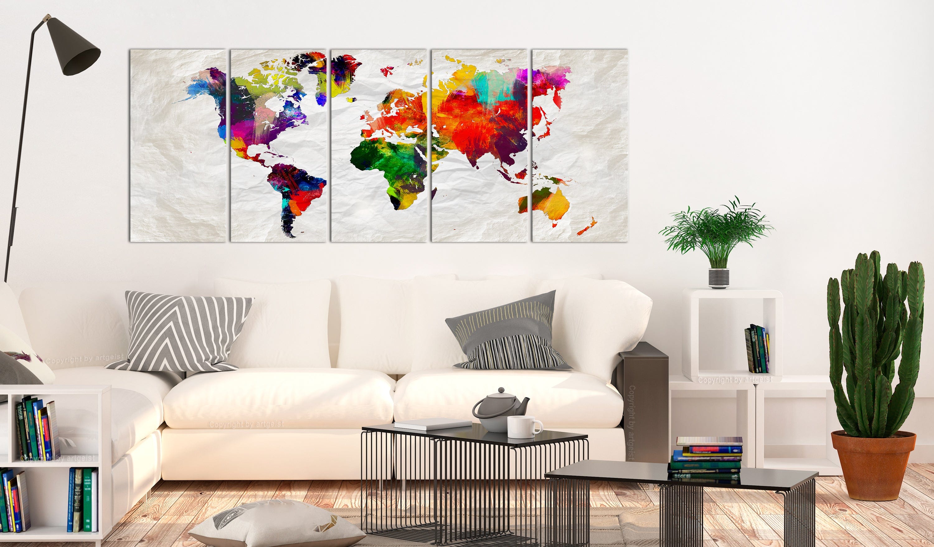 Glezna - Crumpled Map Home Trends