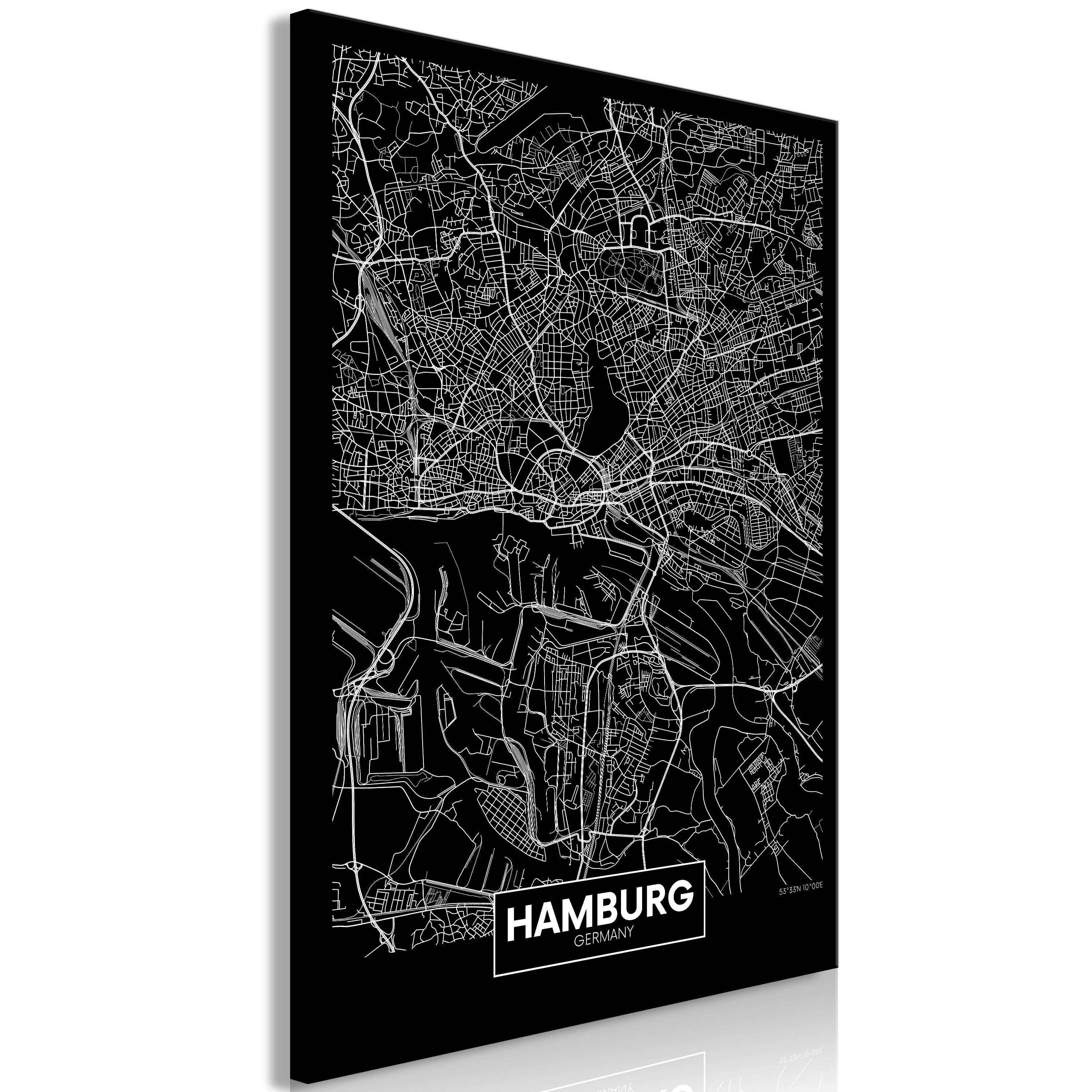 Glezna - Dark Map of Hamburg (1 Part) Vertical Home Trends