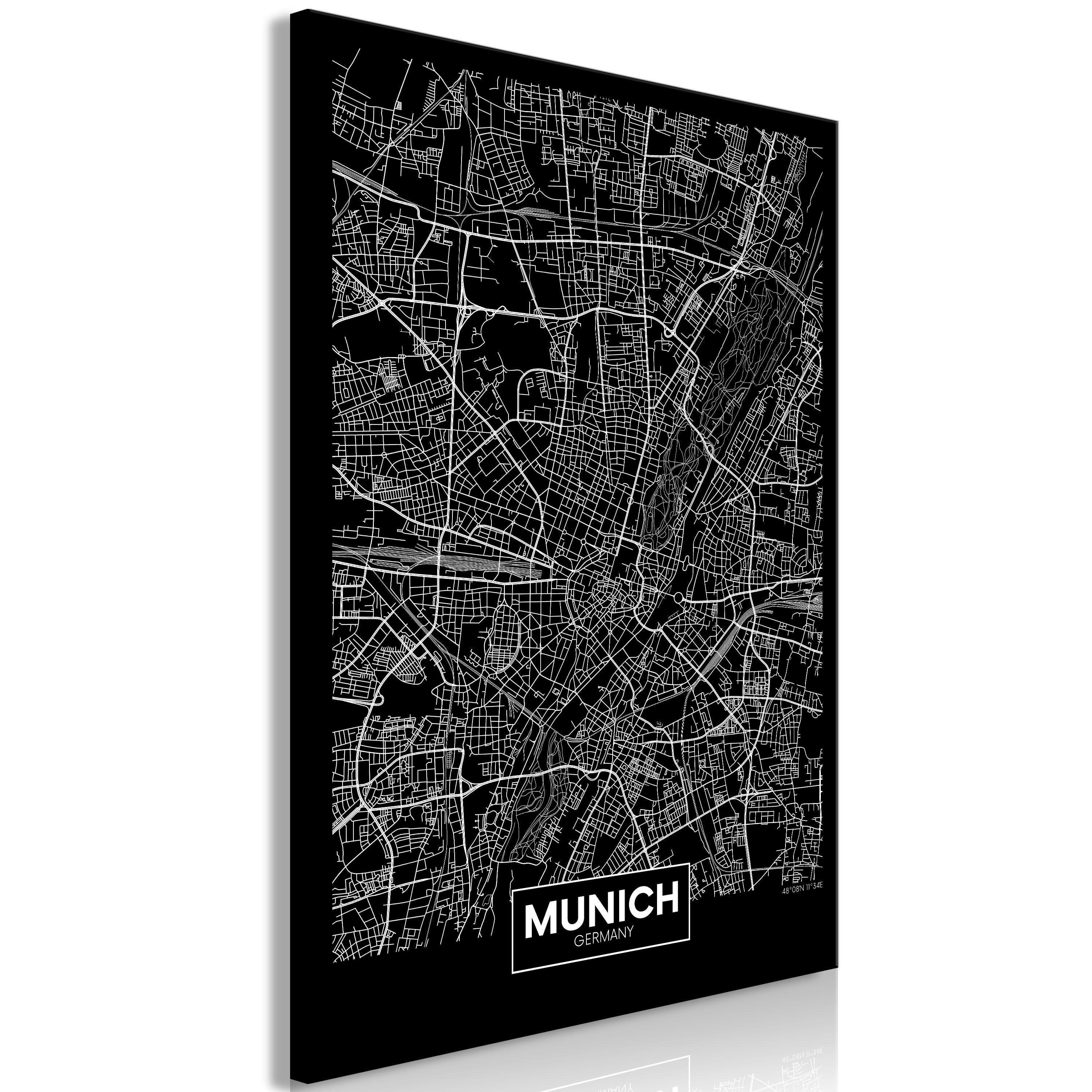 Glezna - Dark Map of Munich (1 Part) Vertical Home Trends