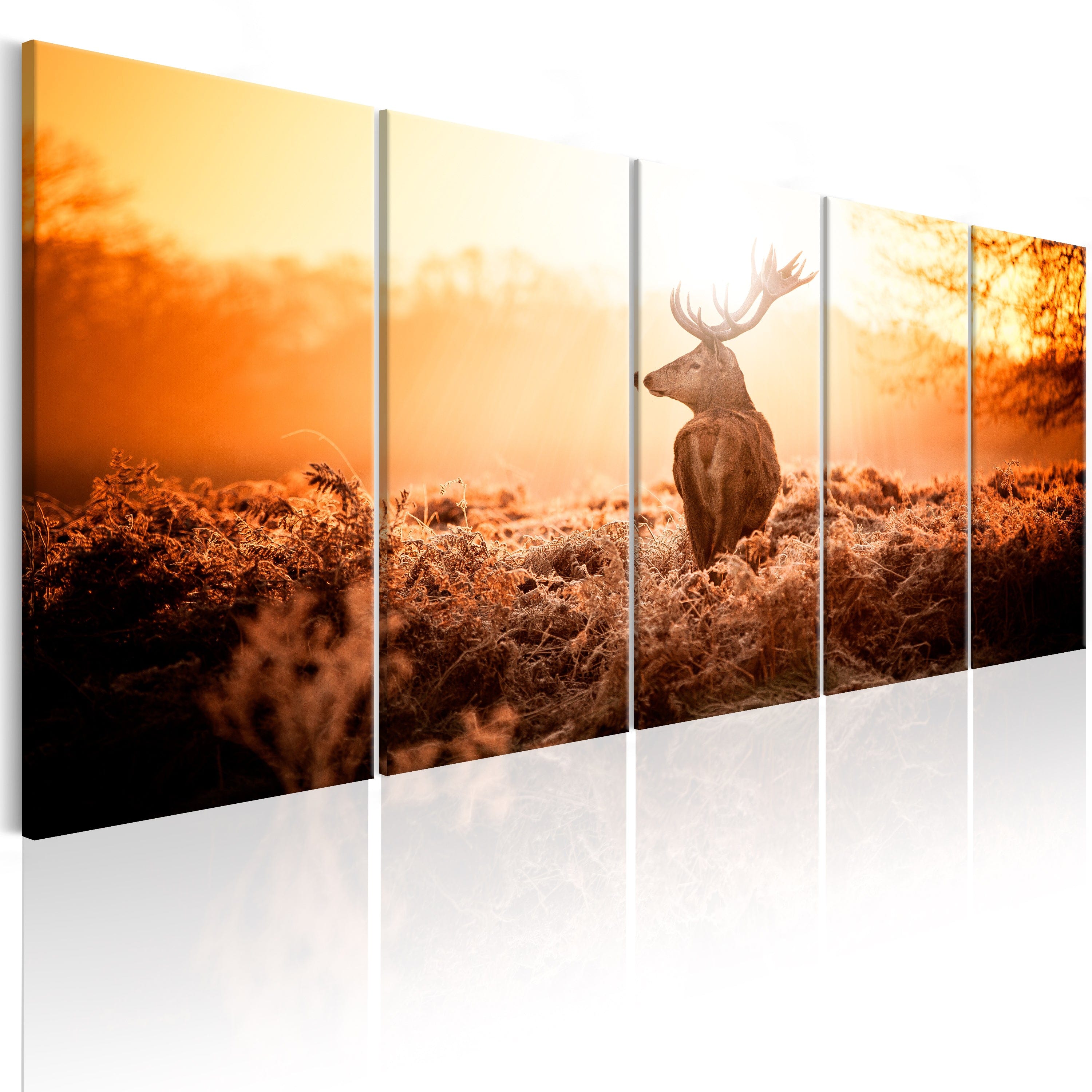 Glezna - Deer at Sunset Home Trends