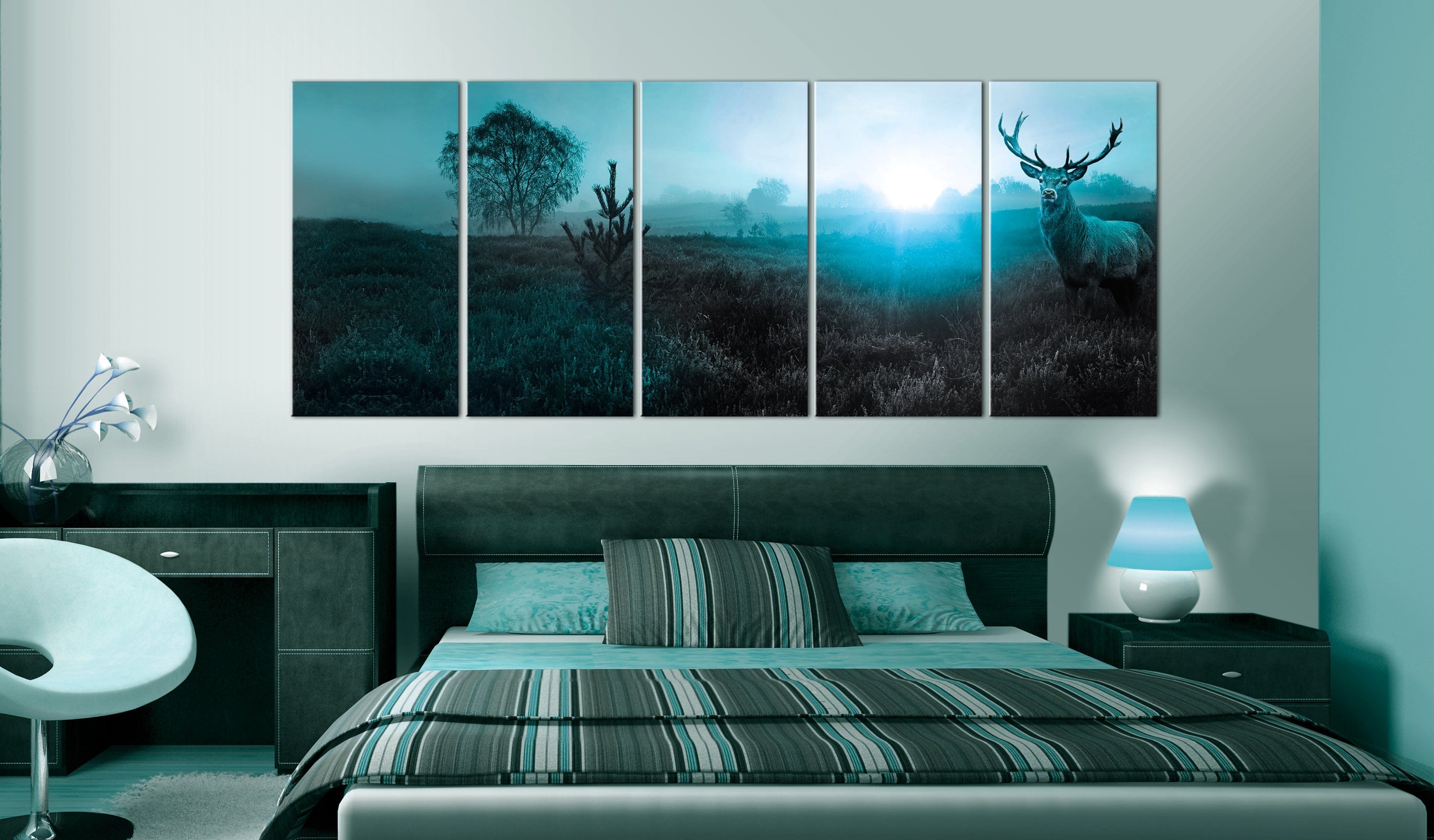 Glezna - Emerald Deer I Home Trends