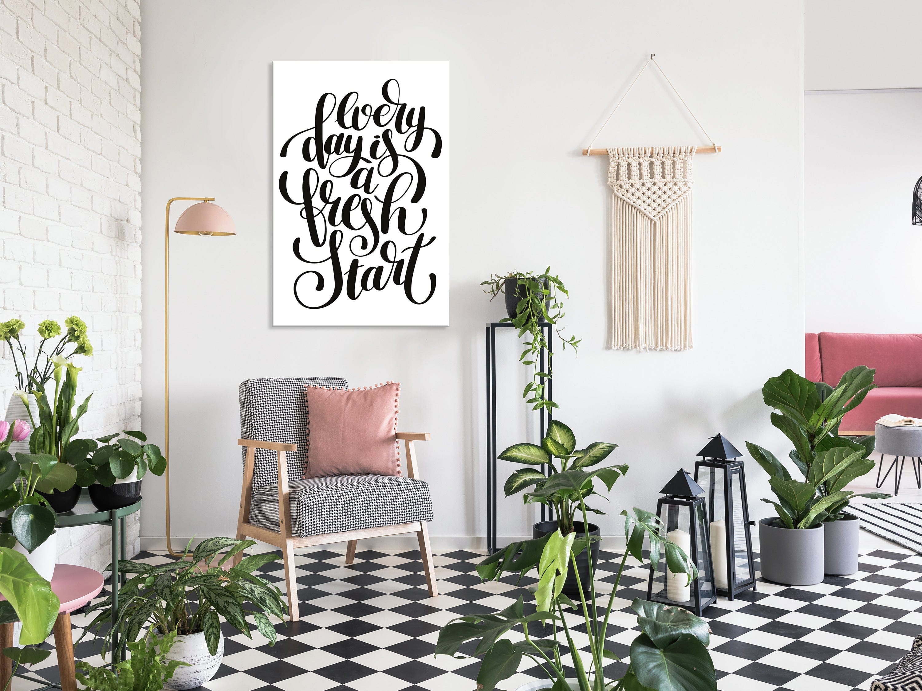 Glezna - Every Day Is a Fresh Start (1 Part) Vertical Home Trends