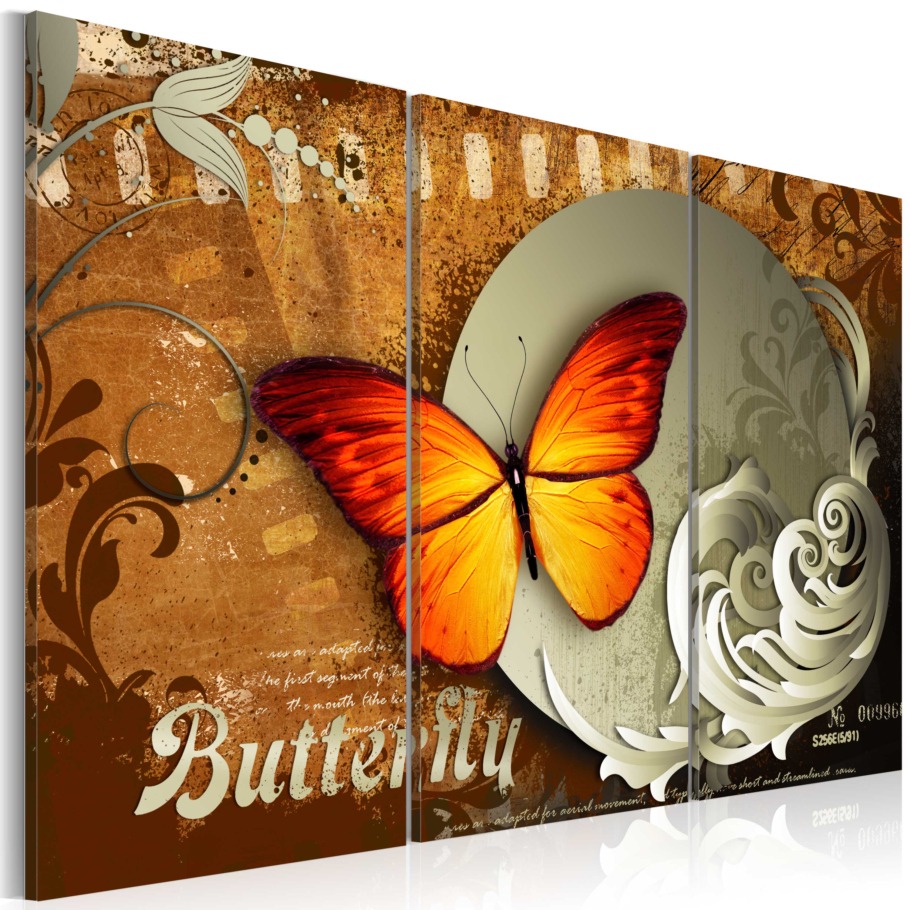 Glezna - Fiery butterfly and full moon Home Trends