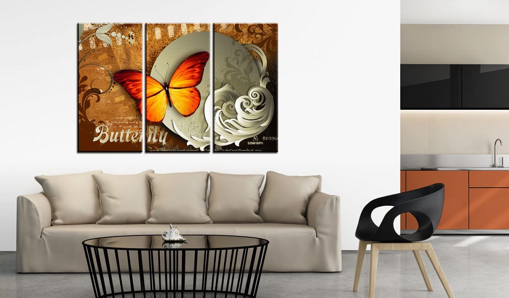 Glezna - Fiery butterfly and full moon Home Trends
