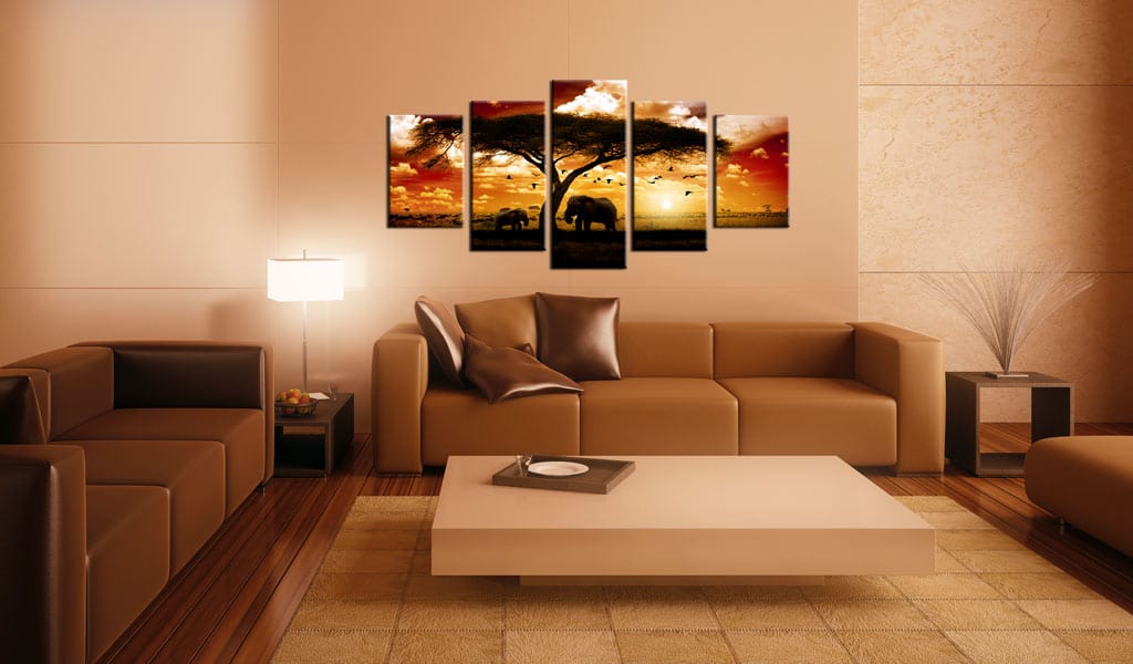 Glezna - Flock of birds over the savannah Home Trends