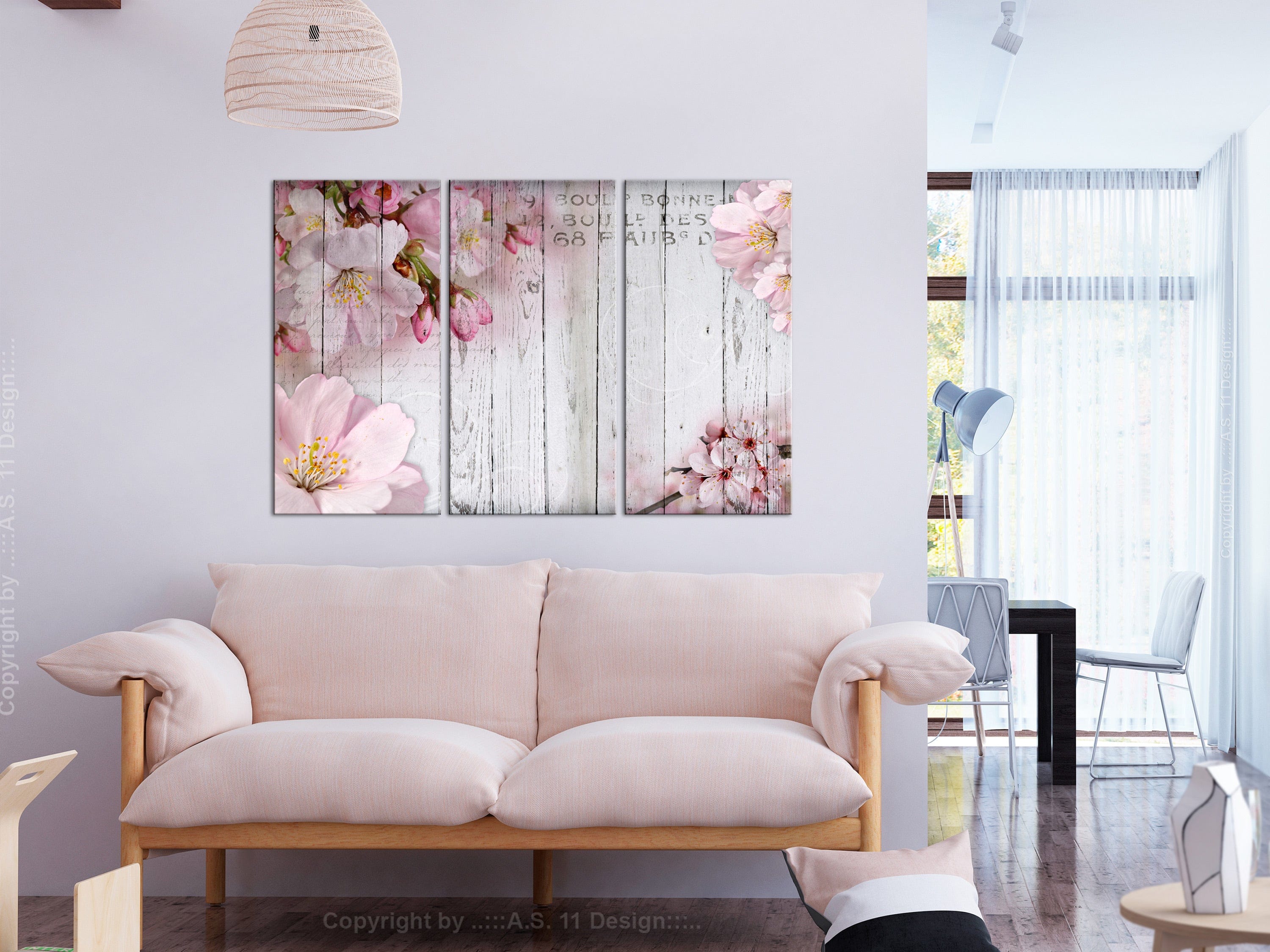 Glezna - Flowers on Boards (3 Parts) Home Trends