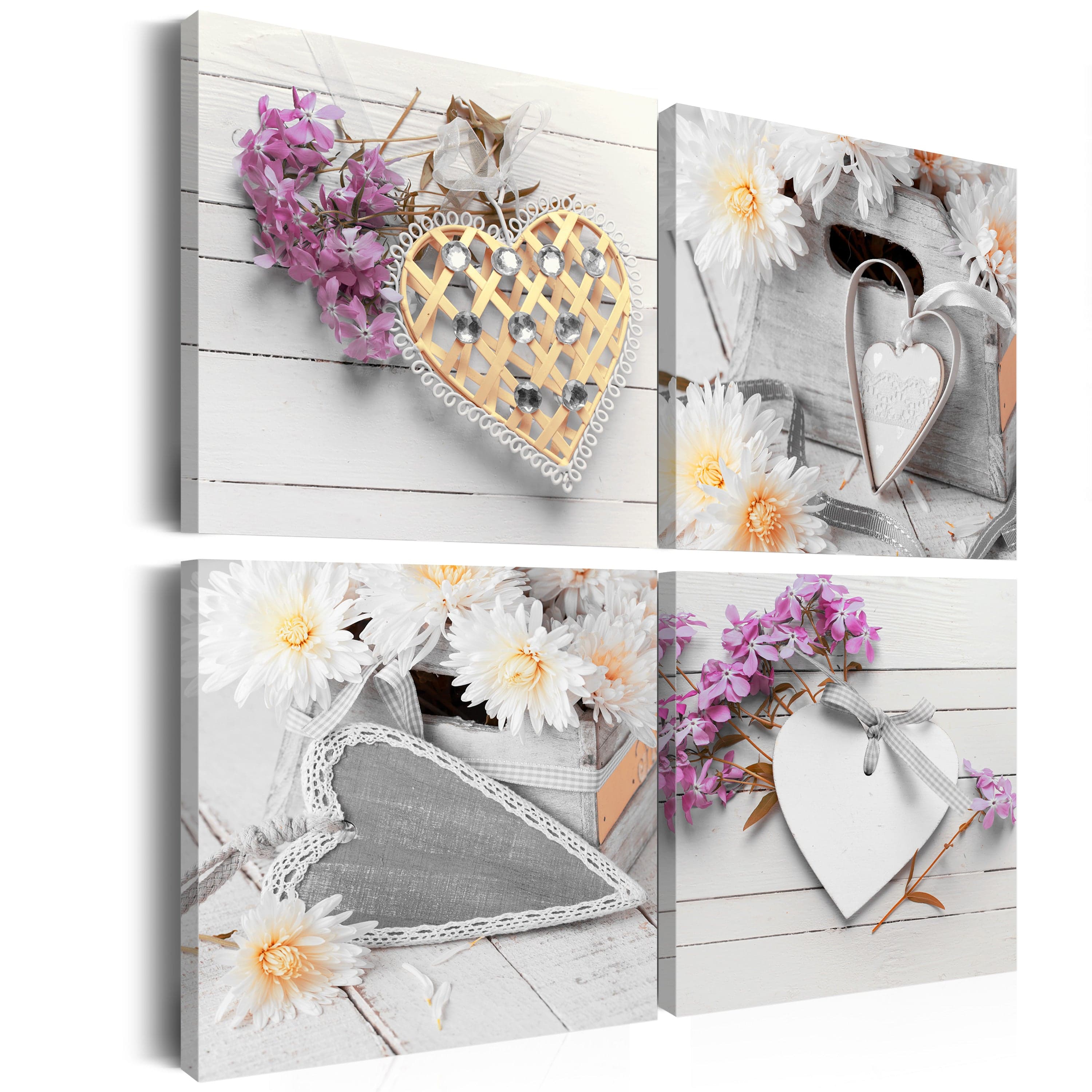 Glezna - Hearts and flowers 40x40 Home Trends