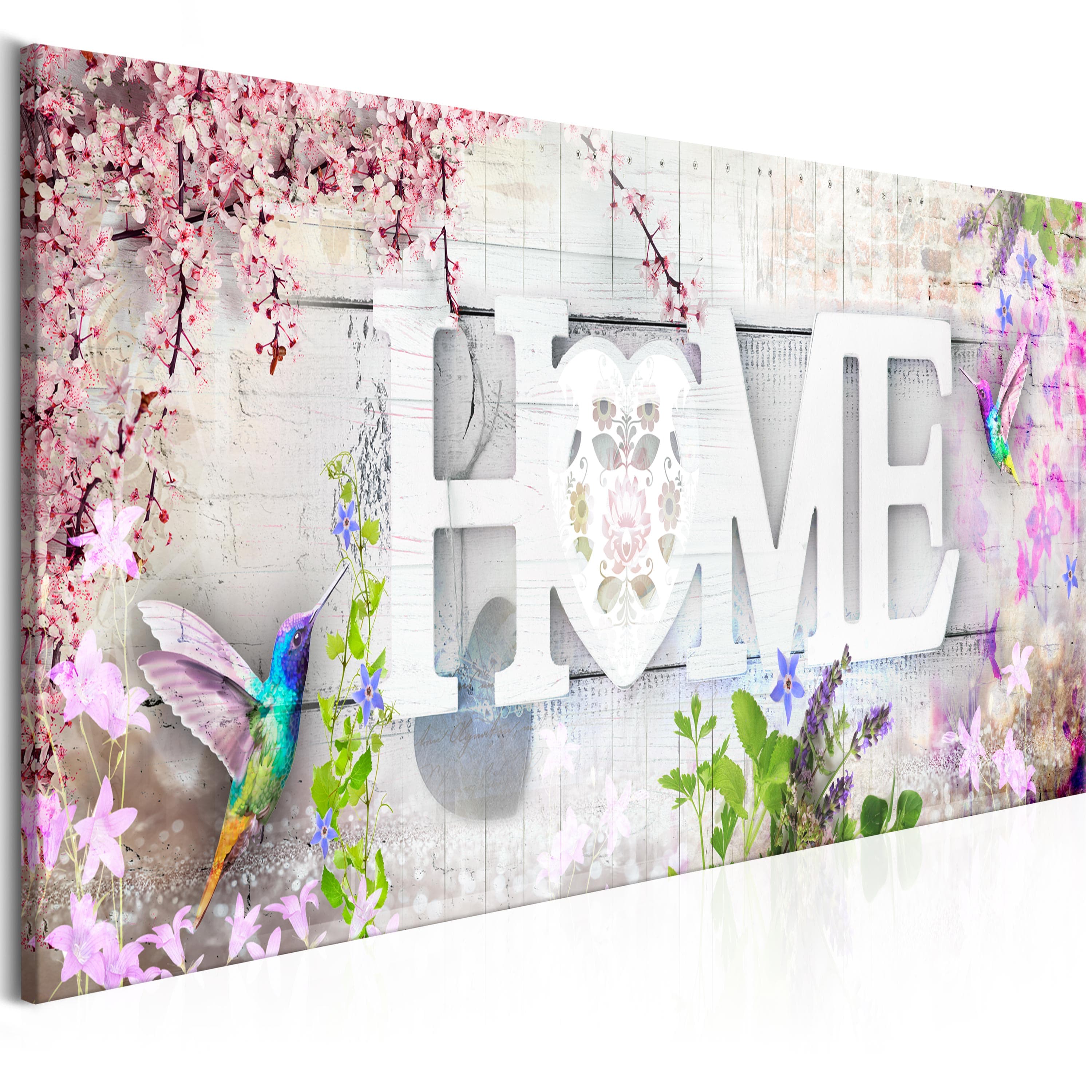 Glezna - Home and Hummingbirds (1 Part) Pink Narrow Home Trends