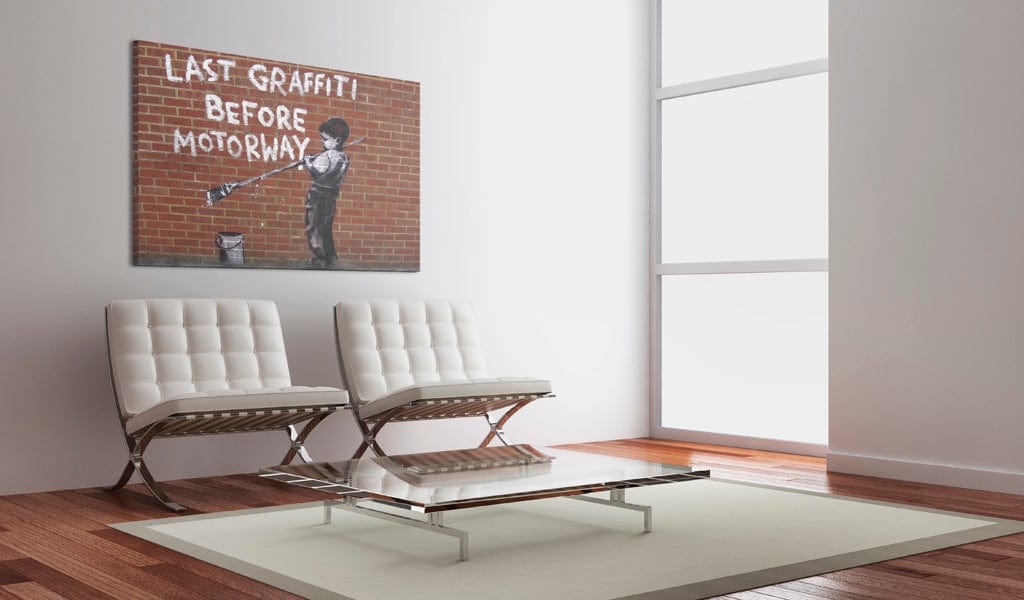 Glezna - Last graffiti before motorway (Banksy) 60x40 Home Trends