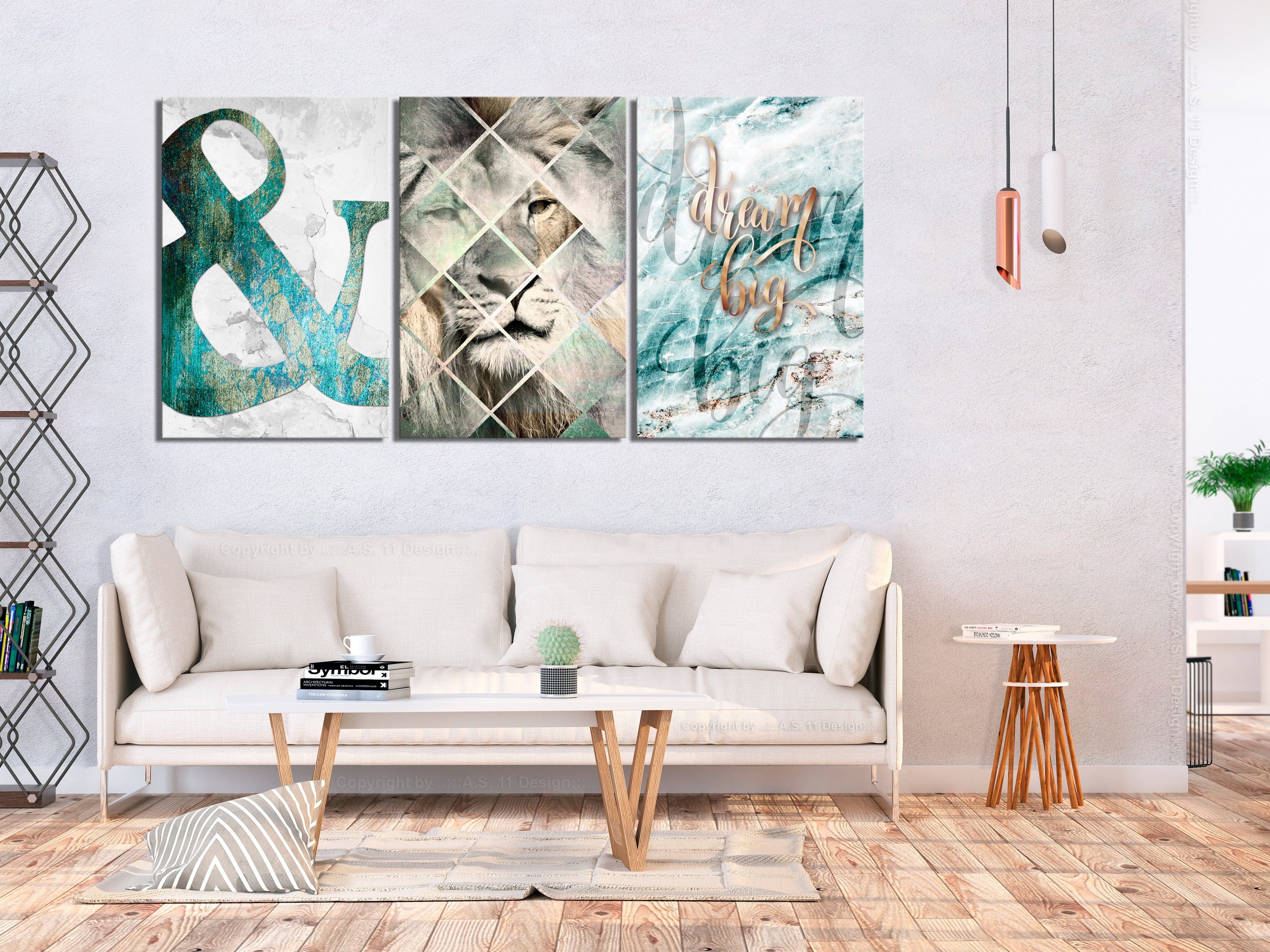 Glezna - Lion Dreams (3 Part) Home Trends