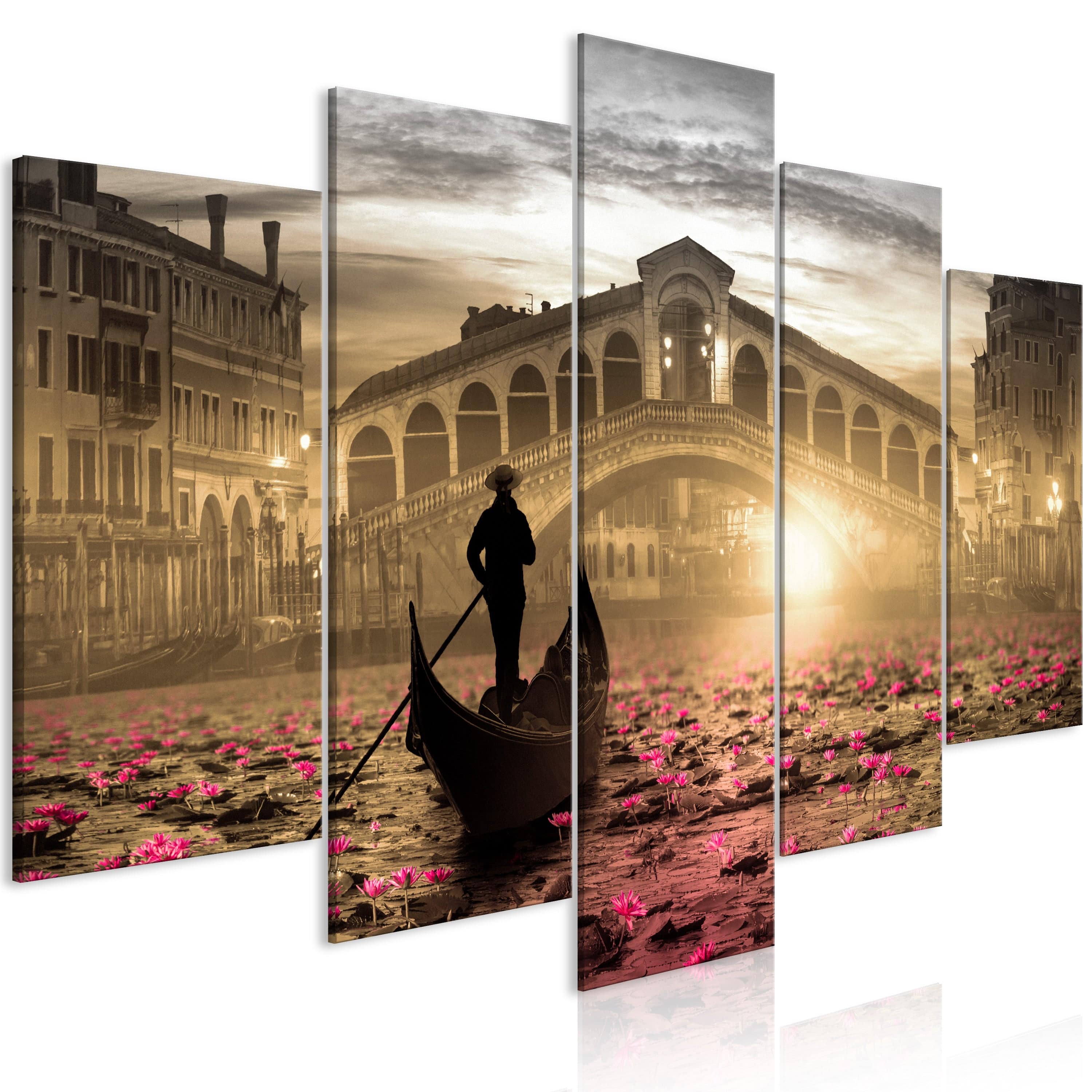 Glezna - Magic Venice (5 Parts) Wide Orange Home Trends