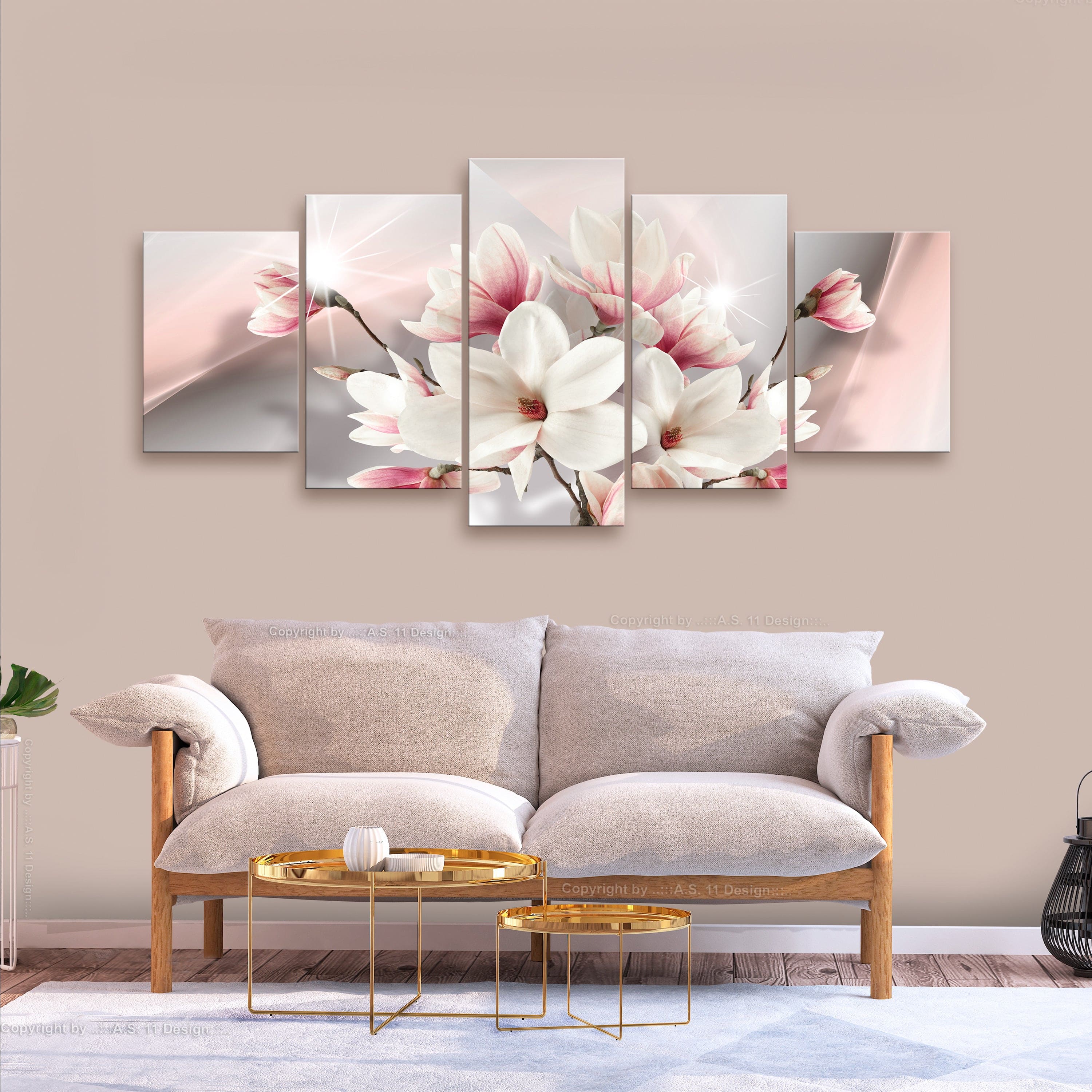 Glezna - Magnolijas ziedēšanas laikā (5 daļas) 225x100 Home Trends