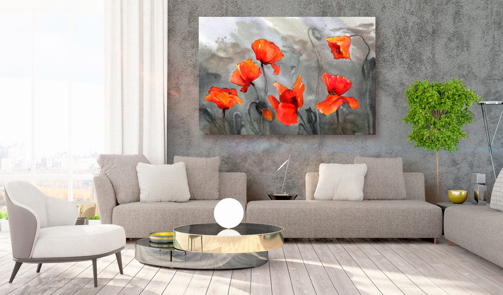 Glezna - Magones (akvareļu krāsas) Home Trends