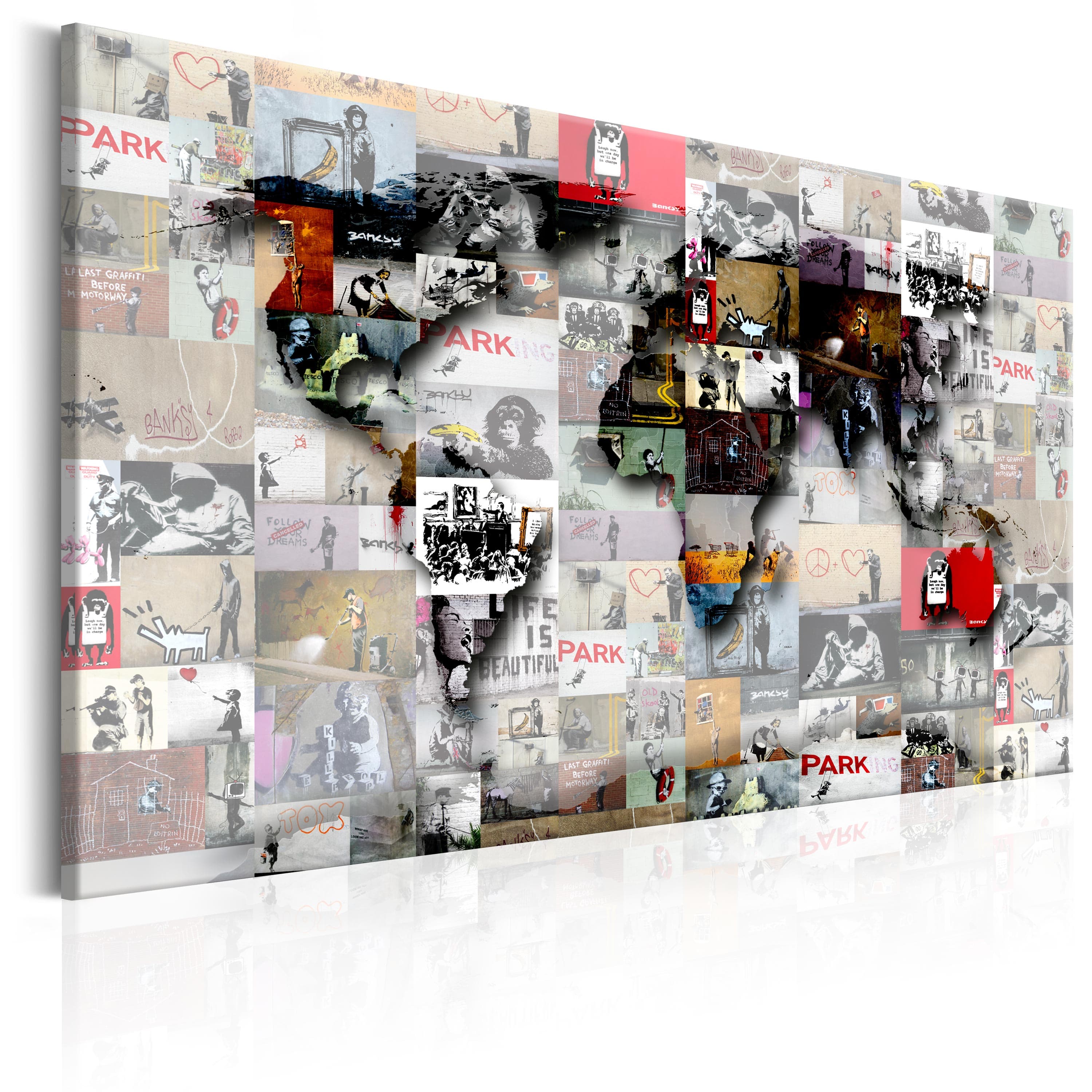 Glezna - Map_ Banksy inspiration Home Trends