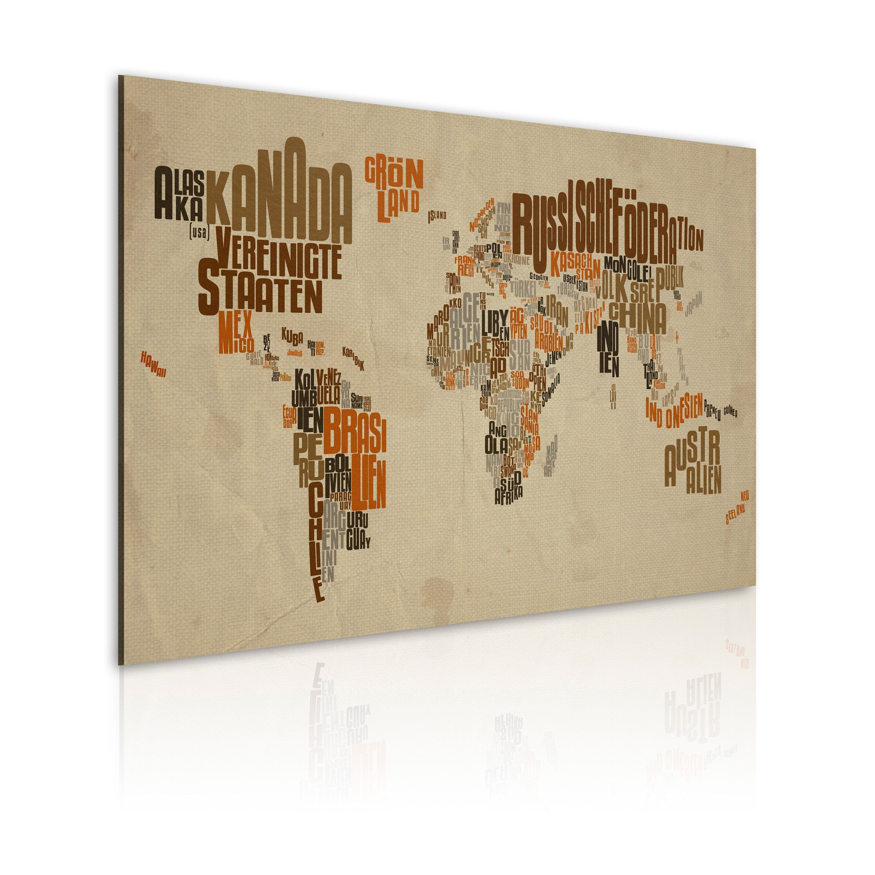 Glezna - Map of the World (German language) Home Trends
