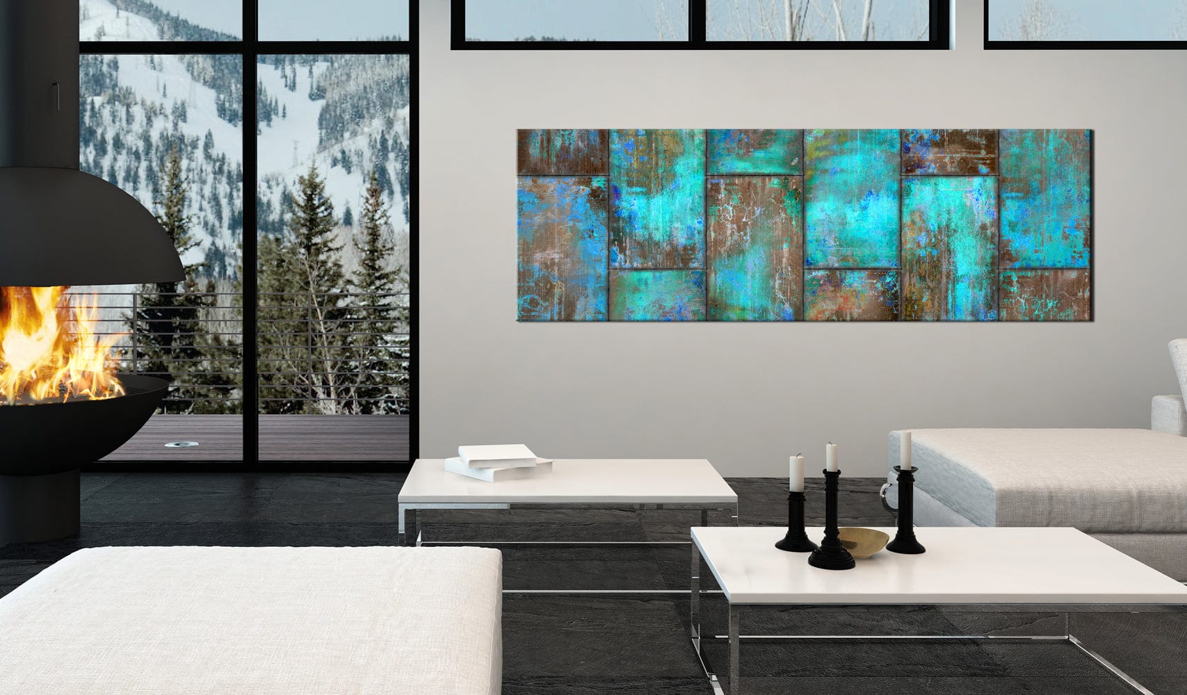 Glezna - Metal Mosaic_ Blue Home Trends