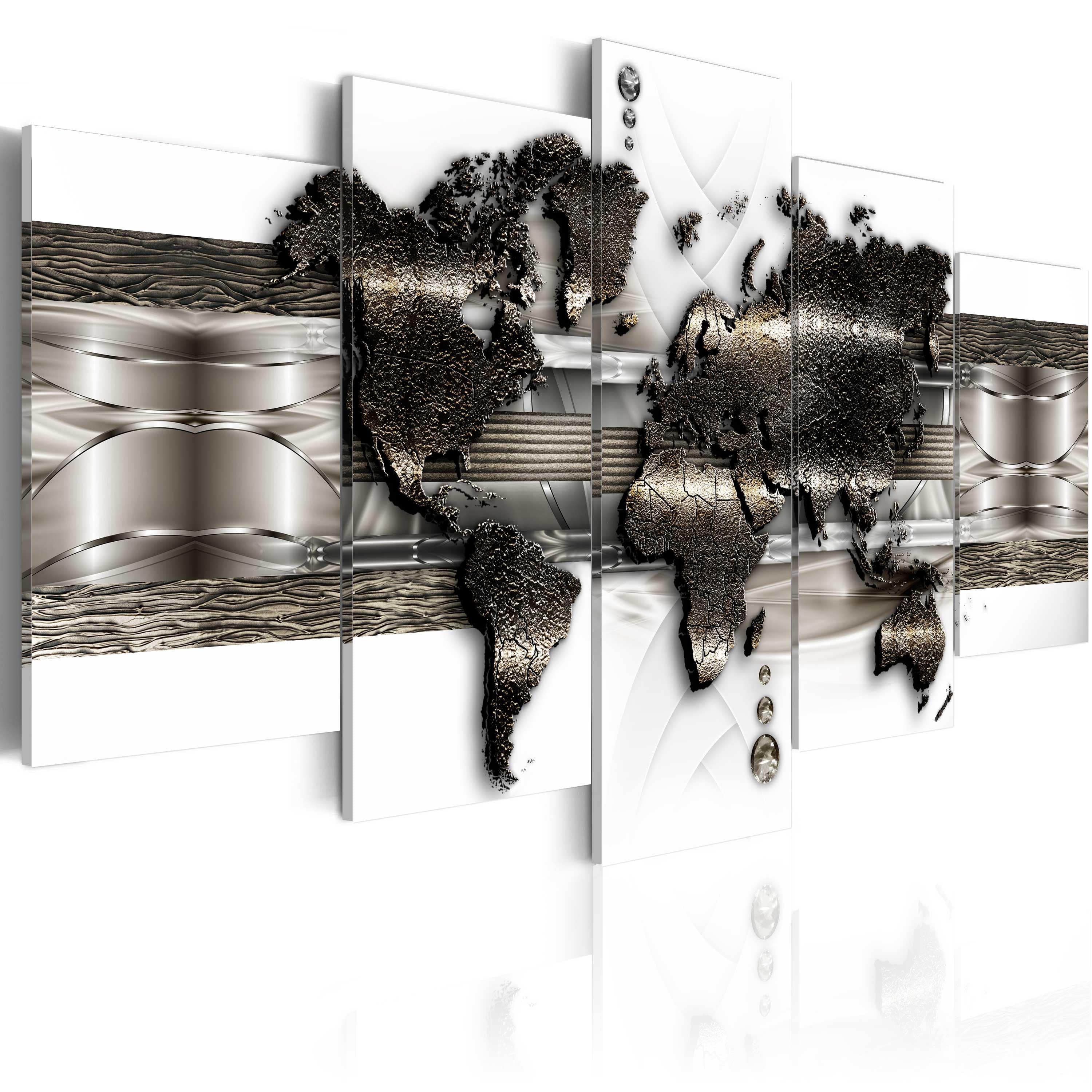 Glezna - Metal World Map II Home Trends