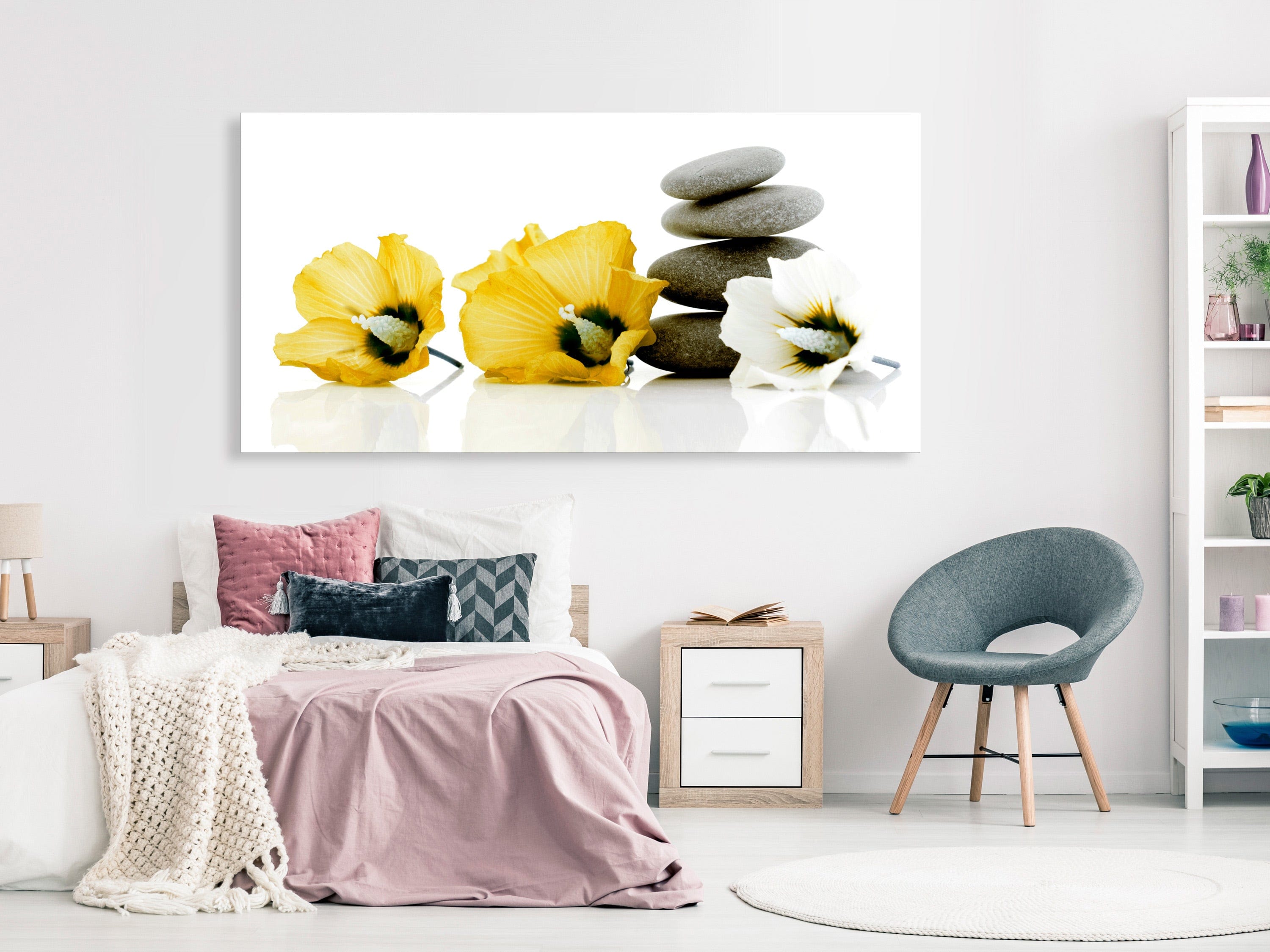 Glezna - Mierīga malva (1 daļa) Dzeltena Home Trends