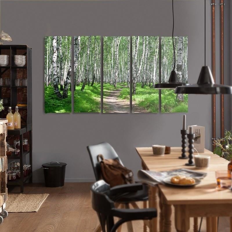 Kanva no 5 daļām - Birch Forest 2 Home Trends DECO
