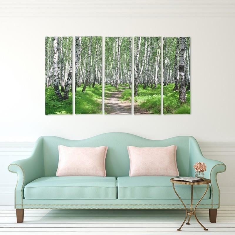 Kanva no 5 daļām - Birch Forest 2 Home Trends DECO