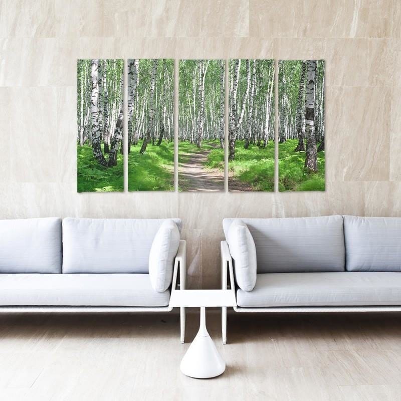 Kanva no 5 daļām - Birch Forest 2 Home Trends DECO