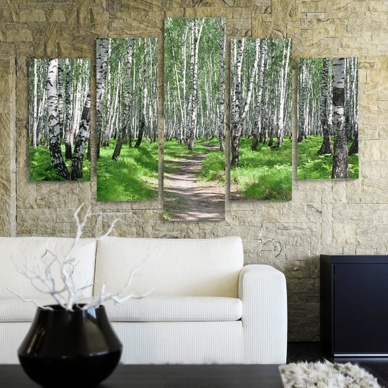 Kanva no 5 daļām - Birch Forest 2 Home Trends DECO