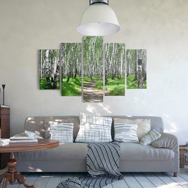 Kanva no 5 daļām - Birch Forest 2 Home Trends DECO
