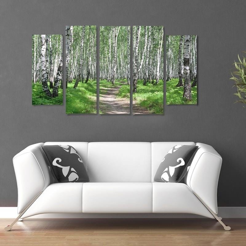 Kanva no 5 daļām - Birch Forest 2 Home Trends DECO