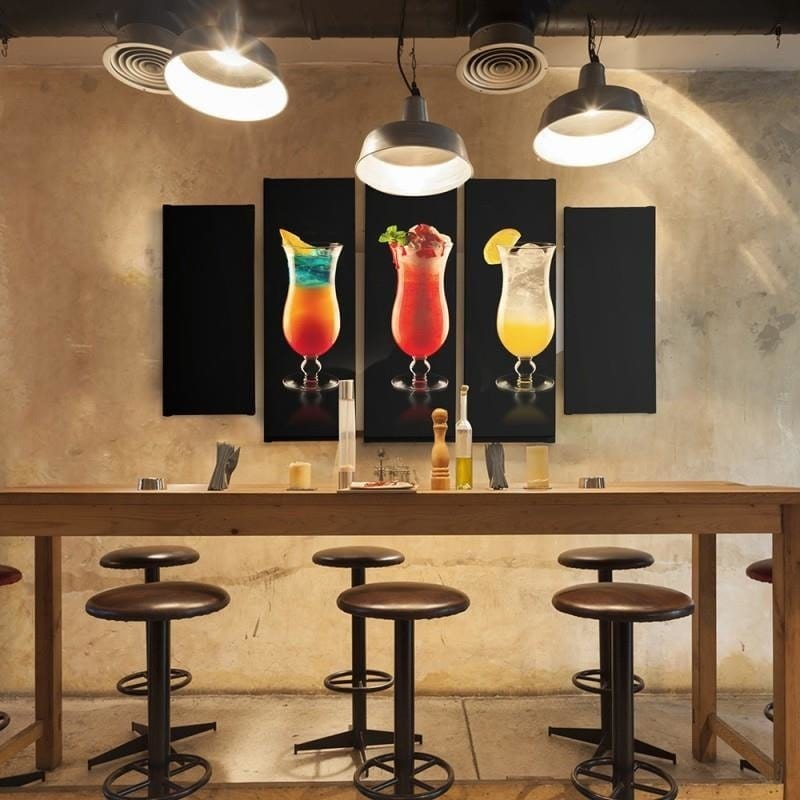 Kanva no 5 daļām - Cocktails Home Trends DECO