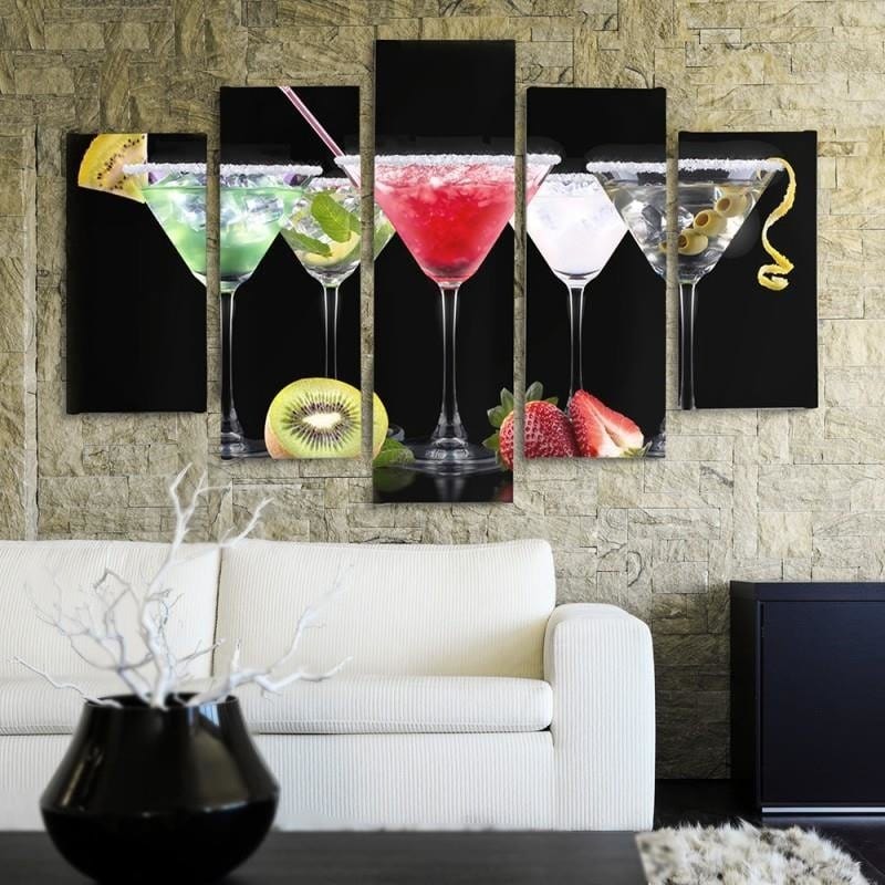 Kanva no 5 daļām - Drinks And Fruits 2 Home Trends DECO