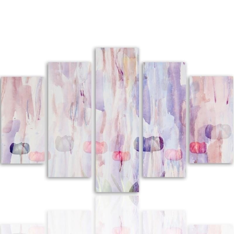 Kanva no 5 daļām - Type A, 1 Pastel Abstract Home Trends DECO