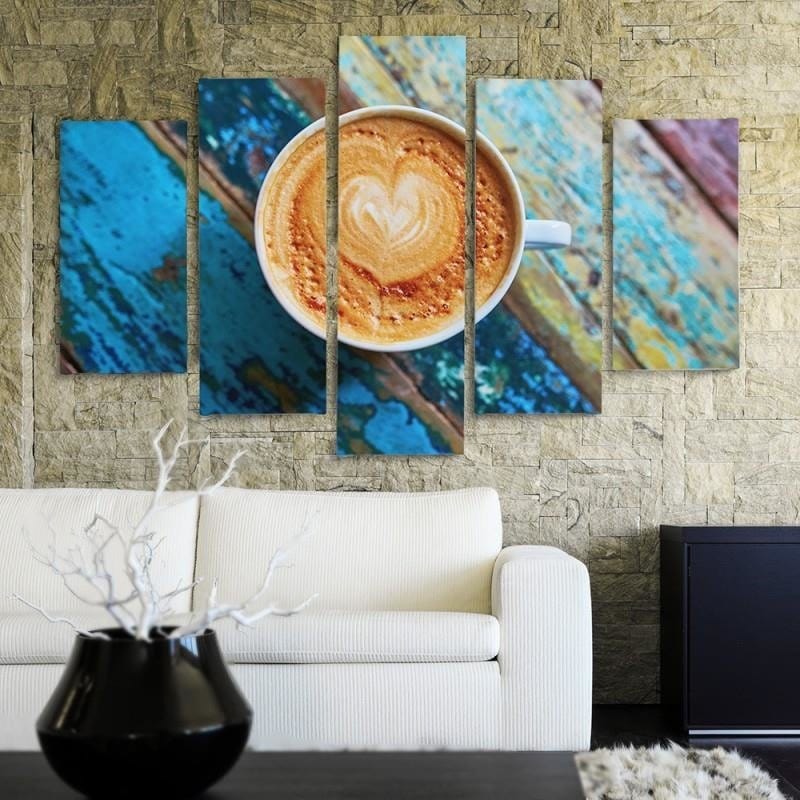 Kanva no 5 daļām - Type A, 2 Coffee Home Trends DECO