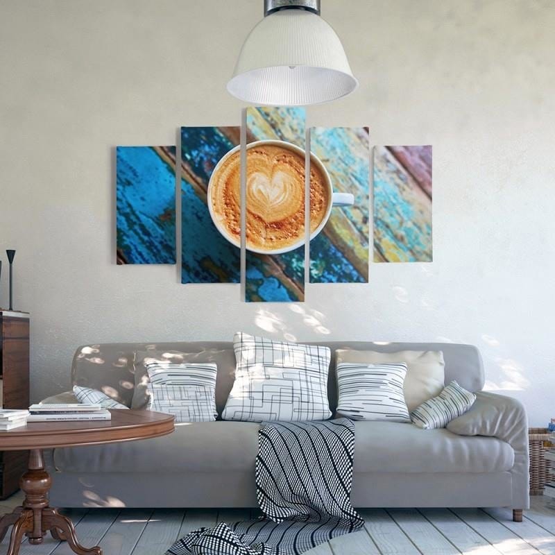 Kanva no 5 daļām - Type A, 2 Coffee Home Trends DECO
