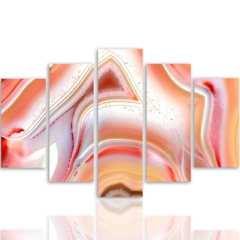Kanva no 5 daļām - Type A, 2 Color Abstraction Home Trends DECO