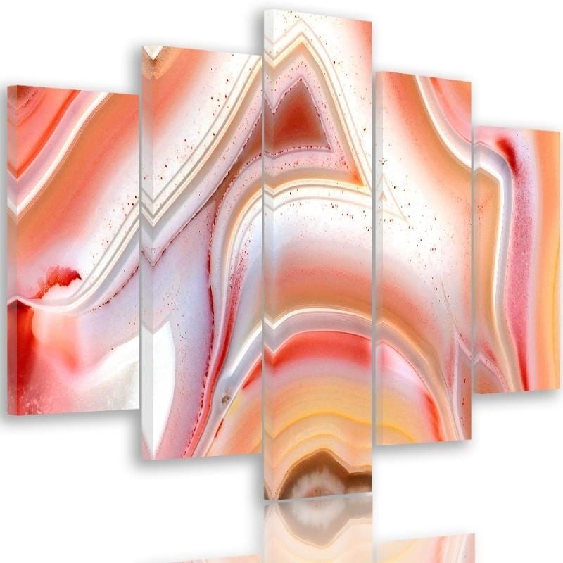 Kanva no 5 daļām - Type A, 2 Color Abstraction Home Trends DECO