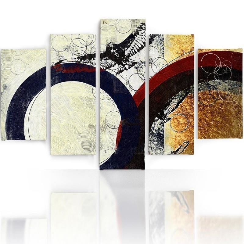 Kanva no 5 daļām - Type A, Abstract Wheels Home Trends DECO