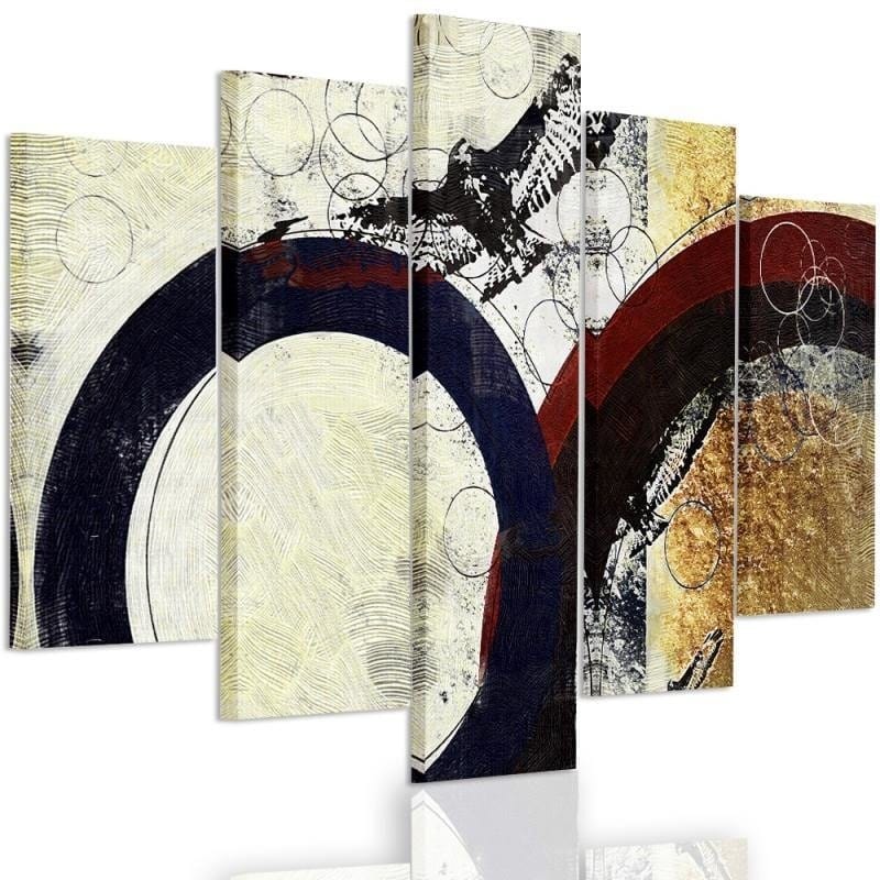 Kanva no 5 daļām - Type A, Abstract Wheels Home Trends DECO