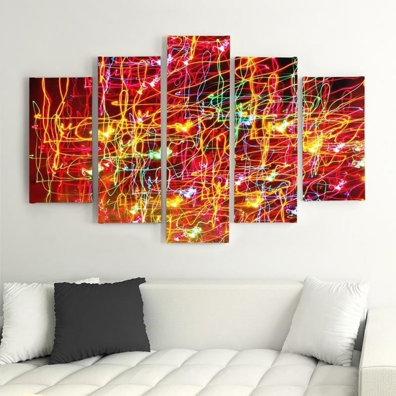 Kanva no 5 daļām - Type A, Abstraction 10 Home Trends DECO