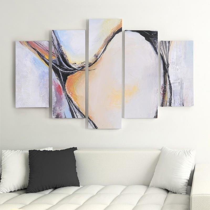 Kanva no 5 daļām - Type A, Abstraction 35  Home Trends DECO