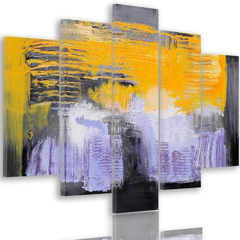 Kanva no 5 daļām - Type A, Abstraction 37 Home Trends DECO