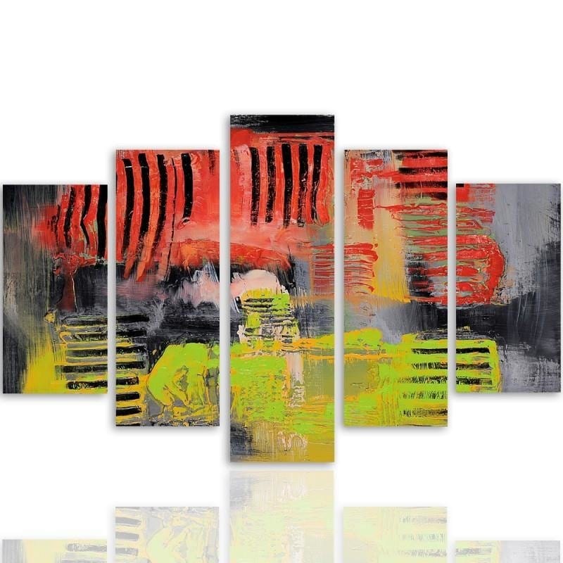 Kanva no 5 daļām - Type A, Abstraction 38 Home Trends DECO