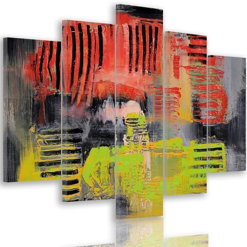 Kanva no 5 daļām - Type A, Abstraction 38 Home Trends DECO