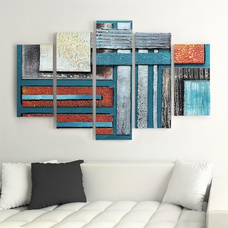 Kanva no 5 daļām - Type A, Abstraction 59 Home Trends DECO