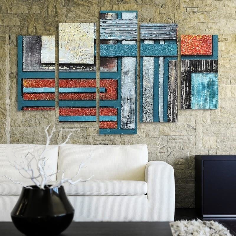 Kanva no 5 daļām - Type A, Abstraction 59 Home Trends DECO