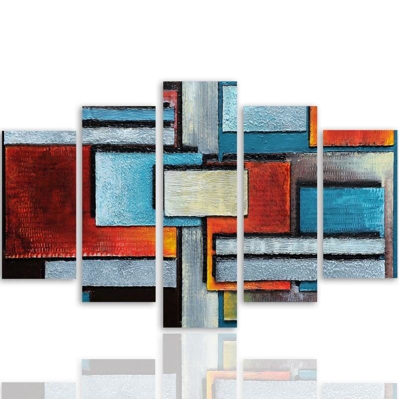 Kanva no 5 daļām - Type A, Abstraction 61 Home Trends DECO
