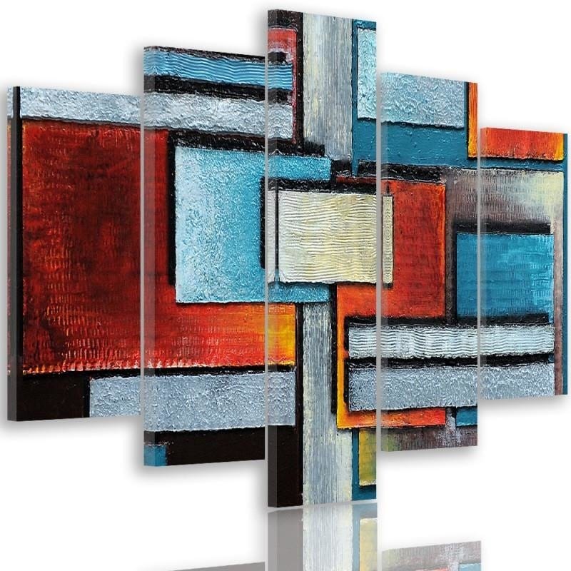 Kanva no 5 daļām - Type A, Abstraction 61 Home Trends DECO